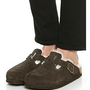 boston shearling birkenstock mocha